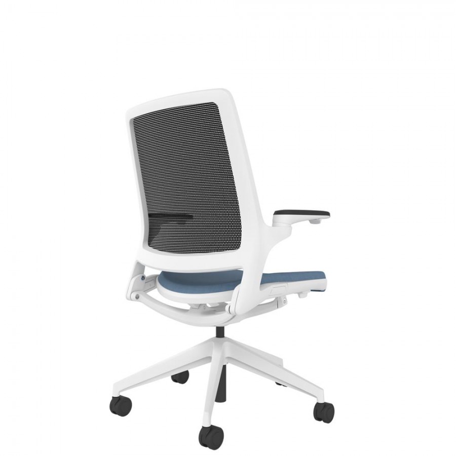 Designer Mesh Back Chair - White